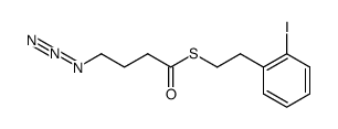S-(2-iodophenethyl) 4-azidobutanethioate Structure
