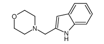 4-(1H-indol-2-ylmethyl)morpholine结构式