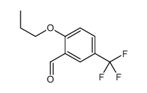 2-Propoxy-5-(trifluoromethyl)benzaldehyde structure