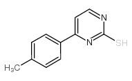 4-(4-甲基苯基)-2-嘧啶硫醇结构式