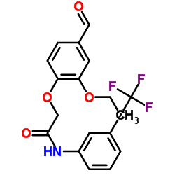 2-(2-Ethoxy-4-formylphenoxy)-N-[3-(trifluoromethyl)phenyl]acetamide Structure