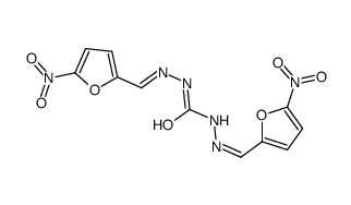 1,3-bis[(E)-(5-nitrofuran-2-yl)methylideneamino]urea Structure