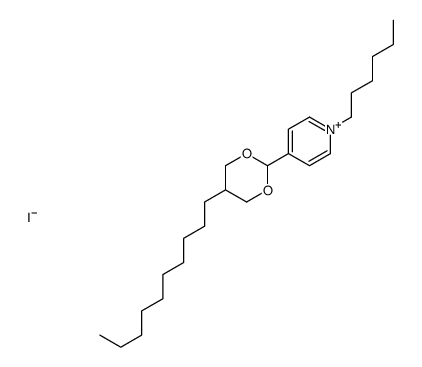 4-(5-decyl-1,3-dioxan-2-yl)-1-hexylpyridin-1-ium,iodide结构式