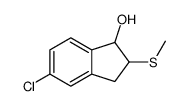 5-chloro-2-methylsulfanyl-2,3-dihydro-1H-inden-1-ol结构式