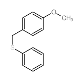 Benzene,1-methoxy-4-[(phenylthio)methyl]-结构式