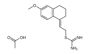 2-(3,4-Dihydro-6-methoxy-1(2H)-naphthylidene)ethylisothiuronium acetate结构式