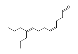 9-propyl-dodeca-4c,8-dienal结构式