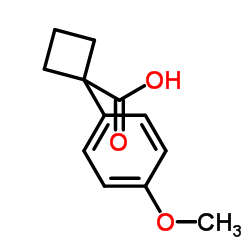 1-(4-Methoxyphenyl)cyclobutanecarboxylic acid Structure
