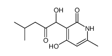 4-hydroxy-3-(1-hydroxy-4-methyl-2-oxo-pentyl)-6-methyl-1H-pyridin-2-one Structure