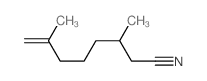 3,7-dimethyloct-7-enenitrile结构式