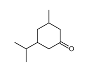 Cyclohexanone, 3-methyl-5-(1-methylethyl)- (9CI) structure