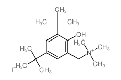 Benzenemethanaminium,3,5-bis(1,1-dimethylethyl)-2-hydroxy-N,N,N-trimethyl-, iodide (1:1) structure