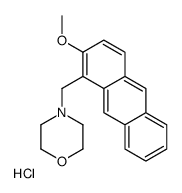 4-[(2-methoxyanthracen-1-yl)methyl]morpholine,hydrochloride Structure