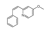 4-methoxy-2-(2-phenylethenyl)pyridine结构式