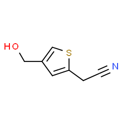 2-Thiopheneacetonitrile, 4-(hydroxymethyl)- (9CI)结构式