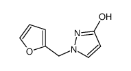 2-(furan-2-ylmethyl)-1H-pyrazol-5-one结构式