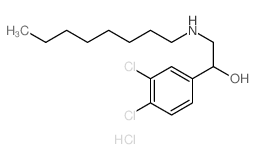 Benzenemethanol,3,4-dichloro-a-[(octylamino)methyl]-,hydrochloride (1:1)结构式