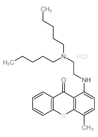 1-[2-(dipentylamino)ethylamino]-4-methyl-thioxanthen-9-one structure