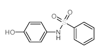 Benzenesulfonamide, N-(4-hydroxyphenyl)-结构式