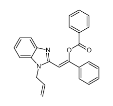 [(E)-1-phenyl-2-(1-prop-2-enylbenzimidazol-2-yl)ethenyl] benzoate Structure