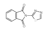 2-(1,3,4-thiadiazol-2-yl)isoindole-1,3-dione structure