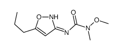 1-methoxy-1-methyl-3-(5-propyl-1,2-oxazol-3-yl)urea结构式