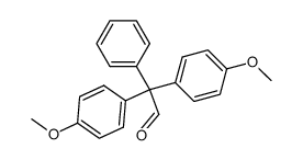 bis-(4-methoxy-phenyl)-phenyl-acetaldehyde Structure