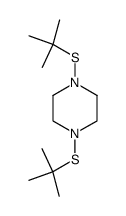 Piperazine, 1,4-bis[(1,1-dimethylethyl)thio]- structure