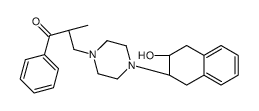 N-(3-hydroxy-1,2,3,4-tetrahydro-2-naphthyl)-N-(3-oxo-3-phenyl-2-methylpropyl)piperazine结构式