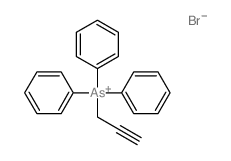 Arsonium, triphenyl-2-propynyl-, bromide structure