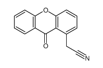 2-(9-oxo-9H-xanthen-1-yl)acetonitrile Structure