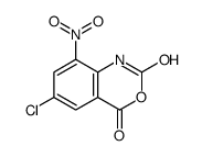 6-氯-8-硝基-1H-苯[d][1,3]噁嗪-2,4-二酮结构式