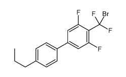 2-[bromo(difluoro)methyl]-1,3-difluoro-5-(4-propylphenyl)benzene Structure