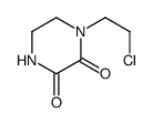 1-(2-chloroethyl)piperazine-2,3-dione Structure