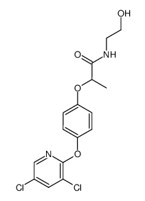 2-[4-(3,5-Dichloro-pyridin-2-yloxy)-phenoxy]-N-(2-hydroxy-ethyl)-propionamide结构式