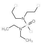 N-[bis(2-chloroethyl)amino-chloro-phosphoryl]-N-ethyl-ethanamine Structure