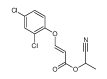 1-cyanoethyl (E)-3-(2,4-dichlorophenoxy)prop-2-enoate Structure