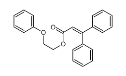 2-phenoxyethyl 3,3-diphenylprop-2-enoate Structure