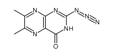 2-azido-6,7-dimethyl-4(3H)-pteridinone结构式