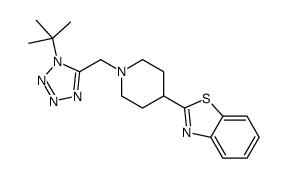 Benzothiazole, 2-[1-[[1-(1,1-dimethylethyl)-1H-tetrazol-5-yl]methyl]-4-piperidinyl]- (9CI) picture