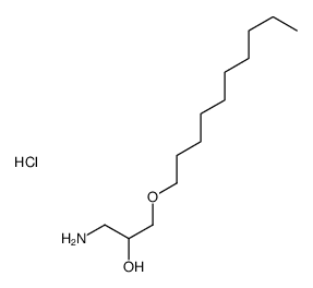 1-AMINO-3-DECYLOXY-2-PROPANOL HYDROCHLORIDE结构式