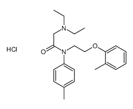 diethyl-[2-[4-methyl-N-[2-(2-methylphenoxy)ethyl]anilino]-2-oxoethyl]azanium,chloride结构式