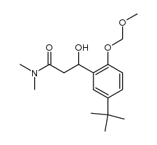 3-[5-t-butyl-2-(methoxymethoxy)phenyl]-3-hydroxy-N,N-dimethylpropanamide结构式