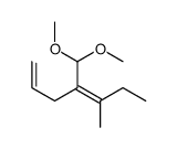 4-(dimethoxymethyl)-5-methylhepta-1,4-diene结构式