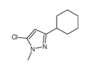 5-chloro-3-cyclohexyl-1-methylpyrazole结构式