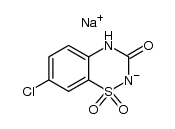 7-chloro-1,1-dioxo-1,4-dihydro-2H-1λ6-benzo[1,2,4]thiadiazin-3-one, sodium salt Structure