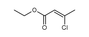 3-chlorocrotonic acid ethyl ester Structure