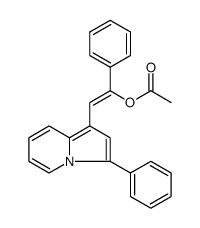 1-(2-acetoxy-2-phenyl-vinyl)-3-phenyl-indolizine结构式