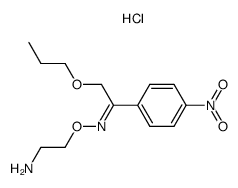 4'-Nitro-2-propoxyacetophenone O-(2-aminoethyl)oxime hydrochloride结构式