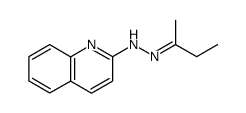 butan-2-one quinolin-2-ylhydrazone结构式